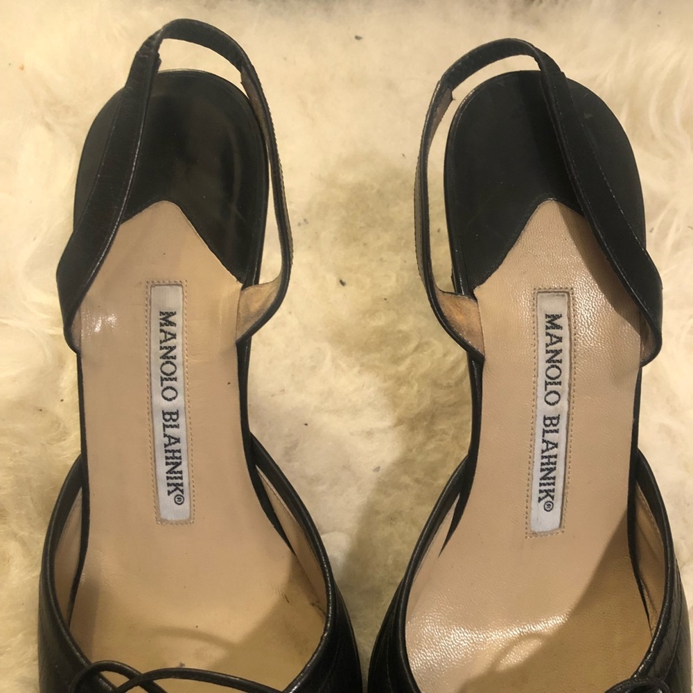 Manolo Blahnik Slingback Pumps Vintage 36.5 - Picture 6 of 15